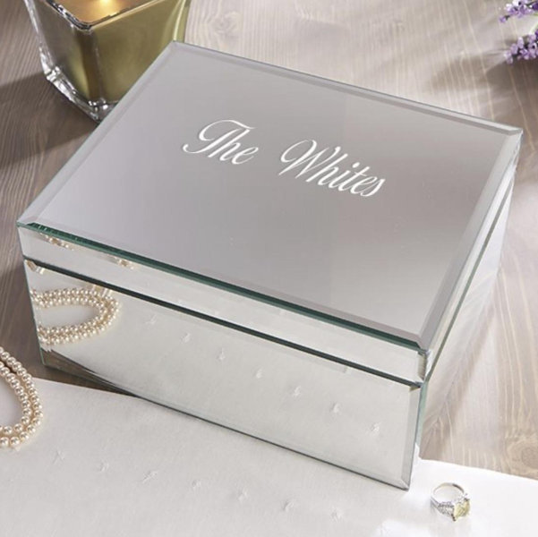 Personalized Mirrored Jewelry Box