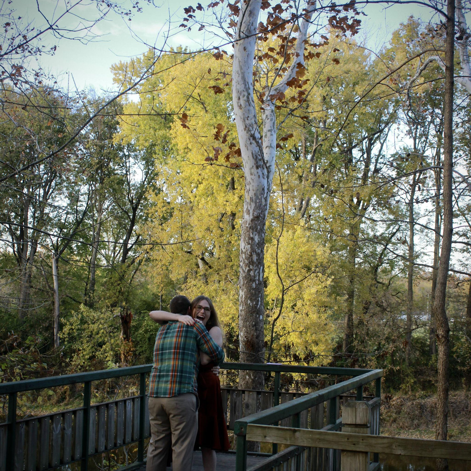 SPOTTED! Thank you for taking our in the moment engagement photos, Hannah Gage!