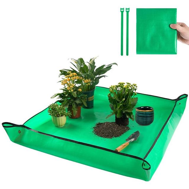Onlysuki Extra Large Waterproof Potting Mat for Indoor Plant Transplanting and Mess Control, Table Top Potting Tray Repotting Mat Birthday Gifts for Plant Lovers Gardening Gifts for Women