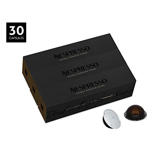 Nespresso Capsules VertuoLine, Medium and Dark Roast Coffee, 30 Count  Coffee Pods, 7.8 oz & Capsules VertuoLine, Double Espresso Scuro, Dark  Roast