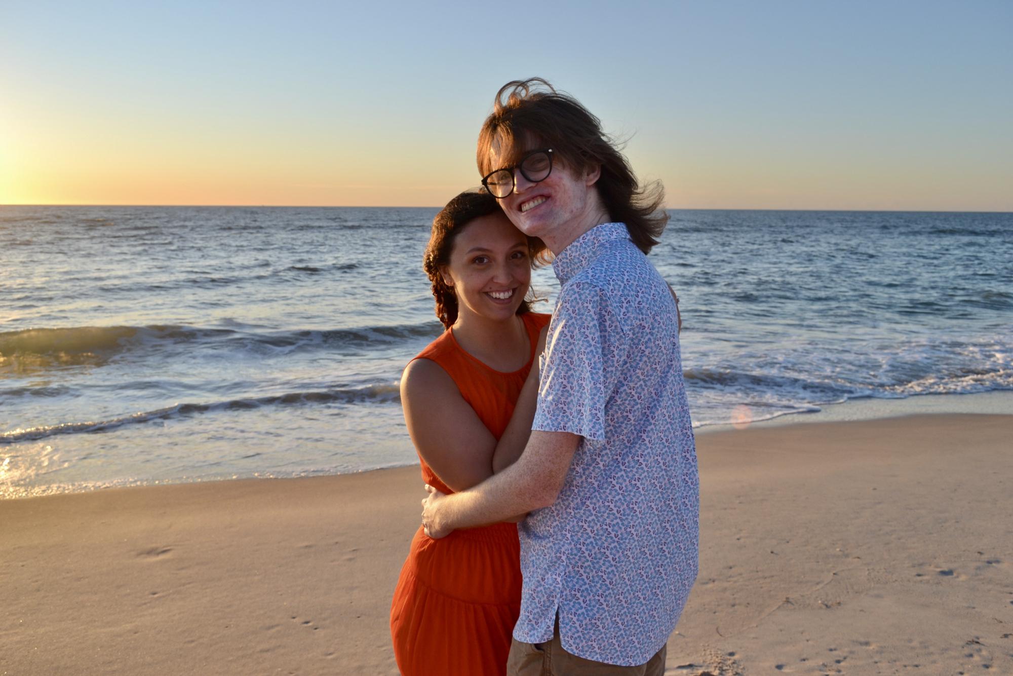 We took our official engagement photos on the beach of Assateague Island on August 13, 2022!