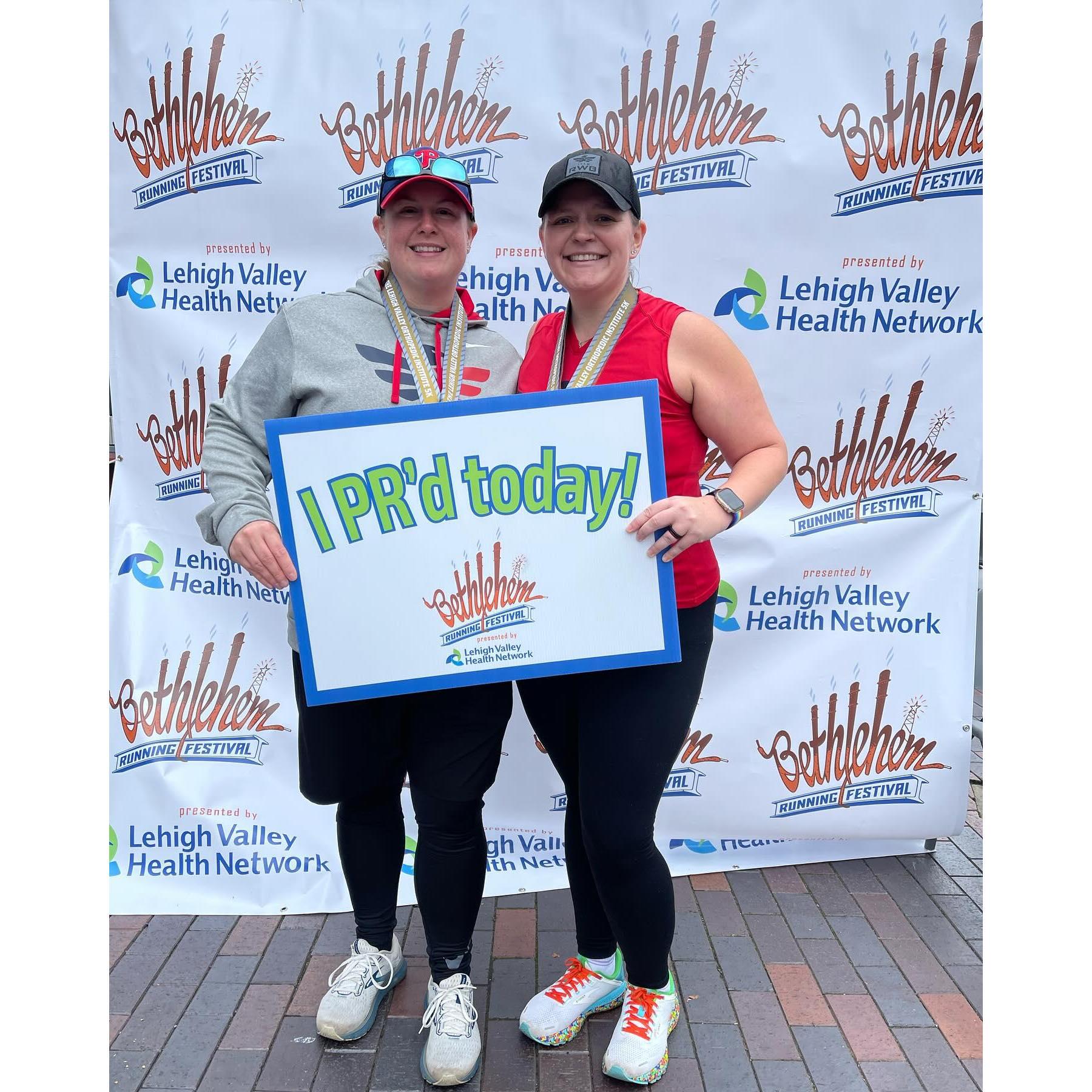 When Amanda ran her fastest 5k after telling Julia for years she did not like to run