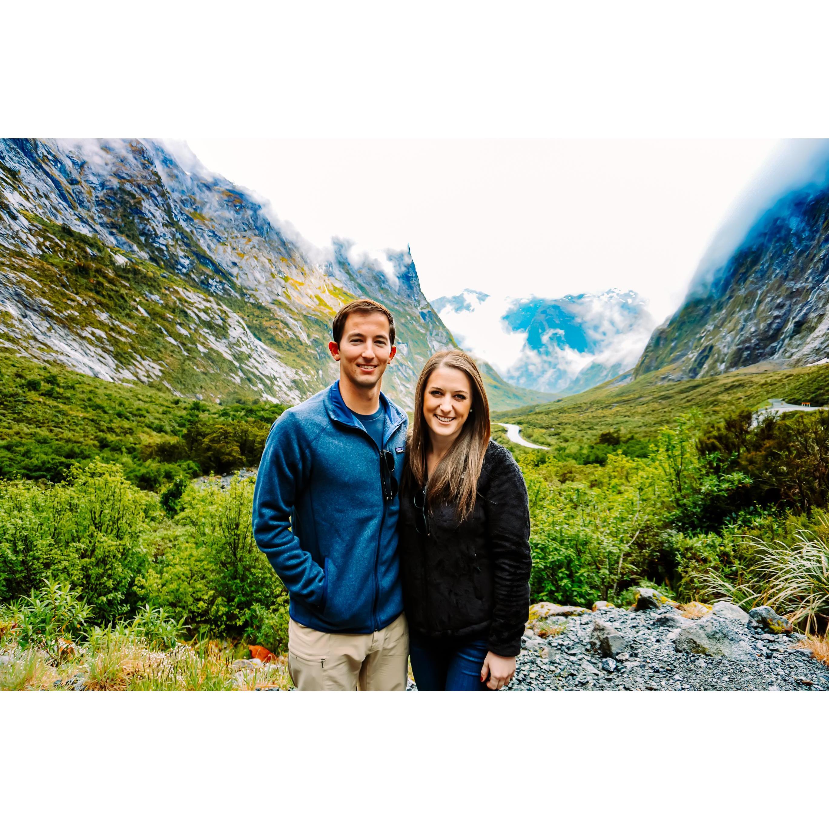 En route to Milford Sound in New Zealand