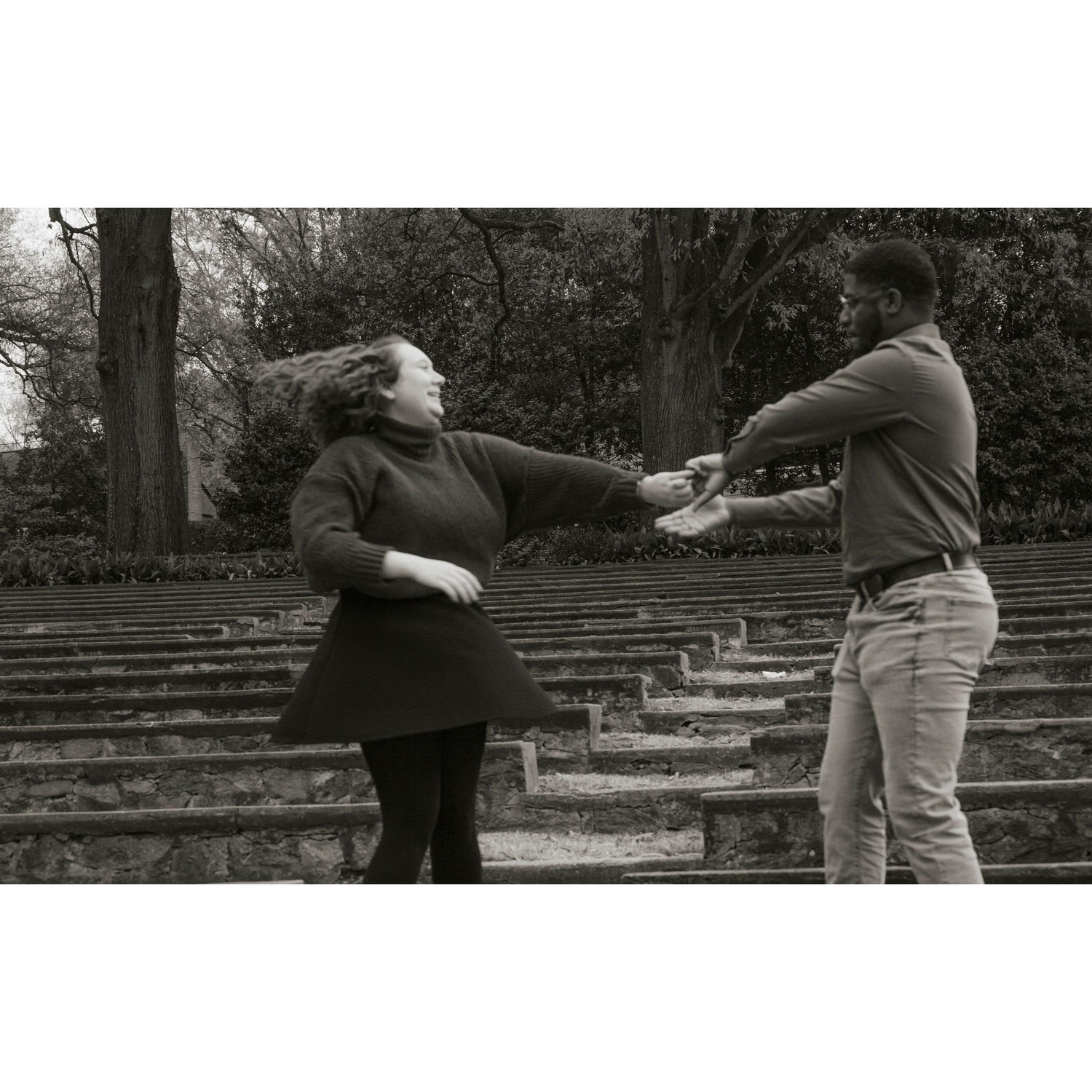 Cammie taught Malik how to swing dance in college, and they finally had the chance to dance for the camera!