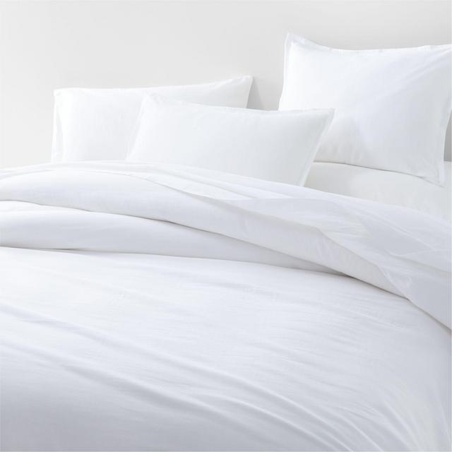 Organic Double Weave King White Duvet