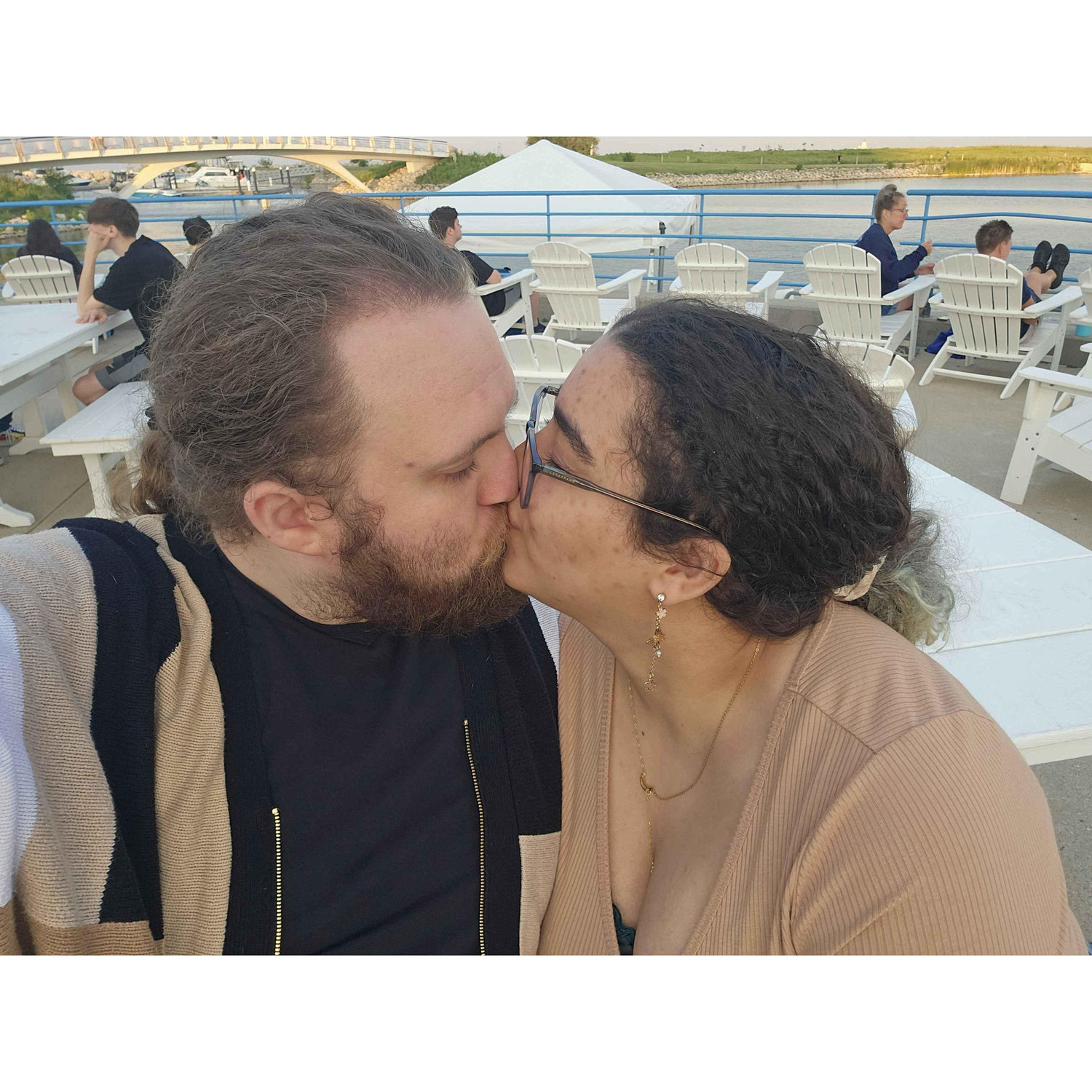 And a quick kiss.