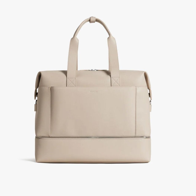 Metro Weekender (“ivory”, vegan leather)