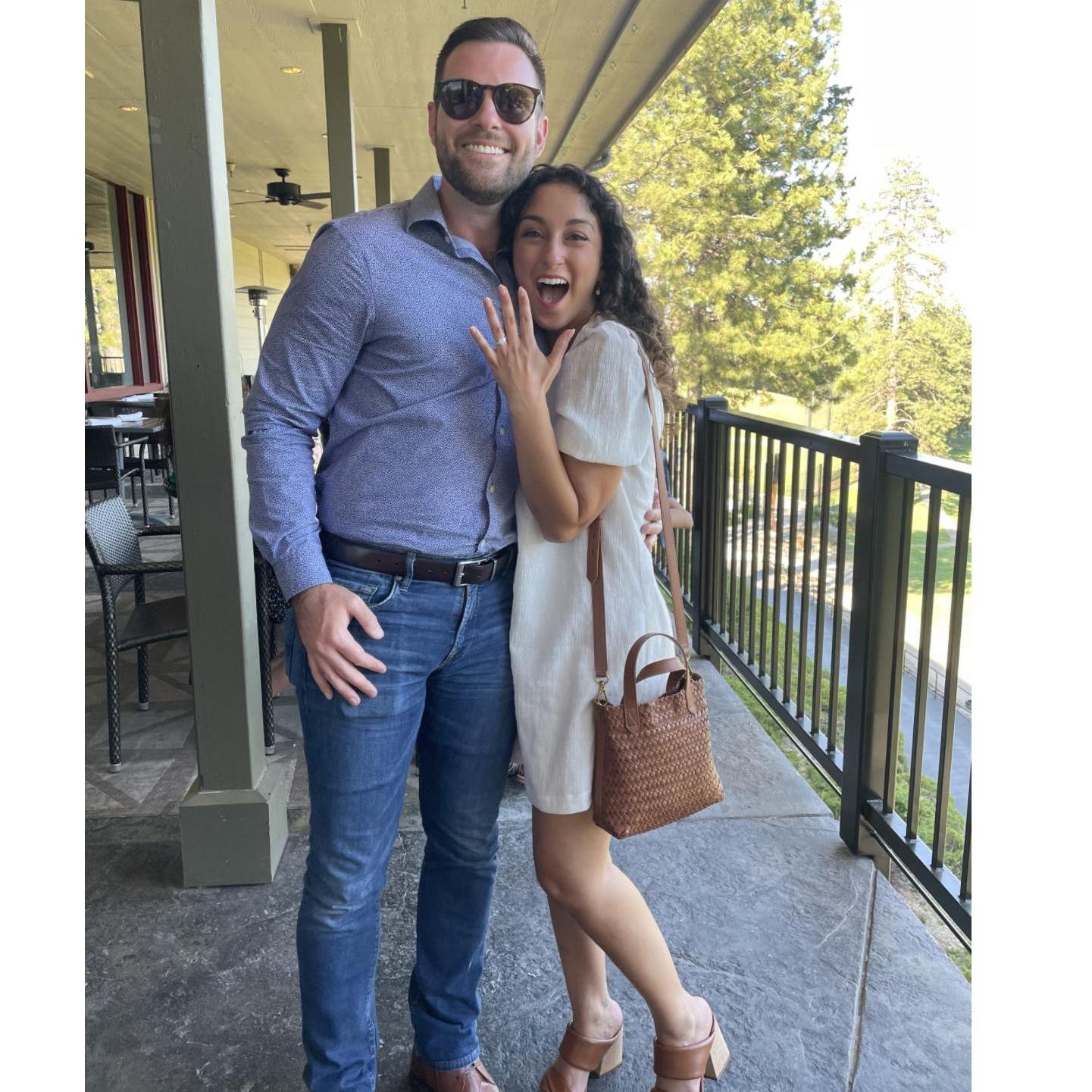 The day we got engaged!