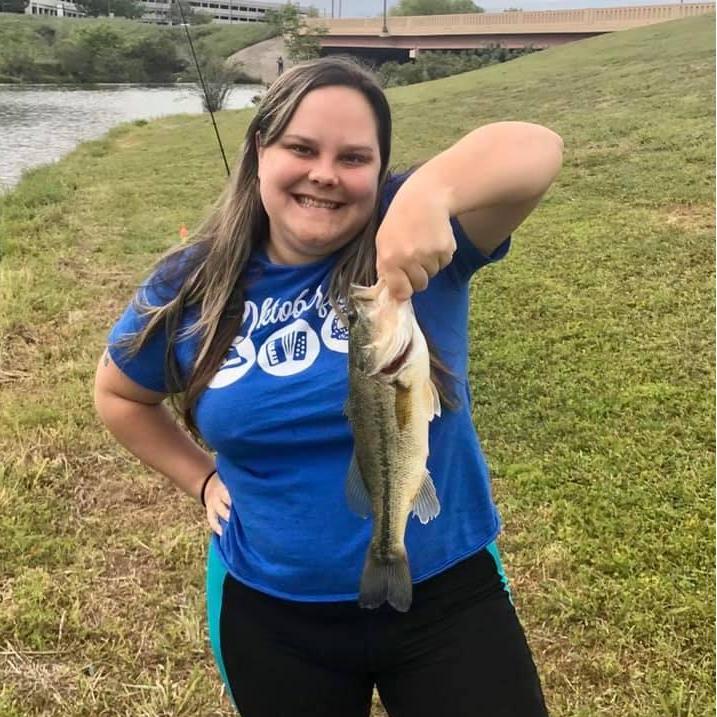 Lisa's biggest bass so far!