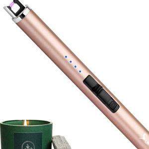 Rechargeable Electric Lighter: Champaign Gold - Timeless Elegance at Your Fingertips