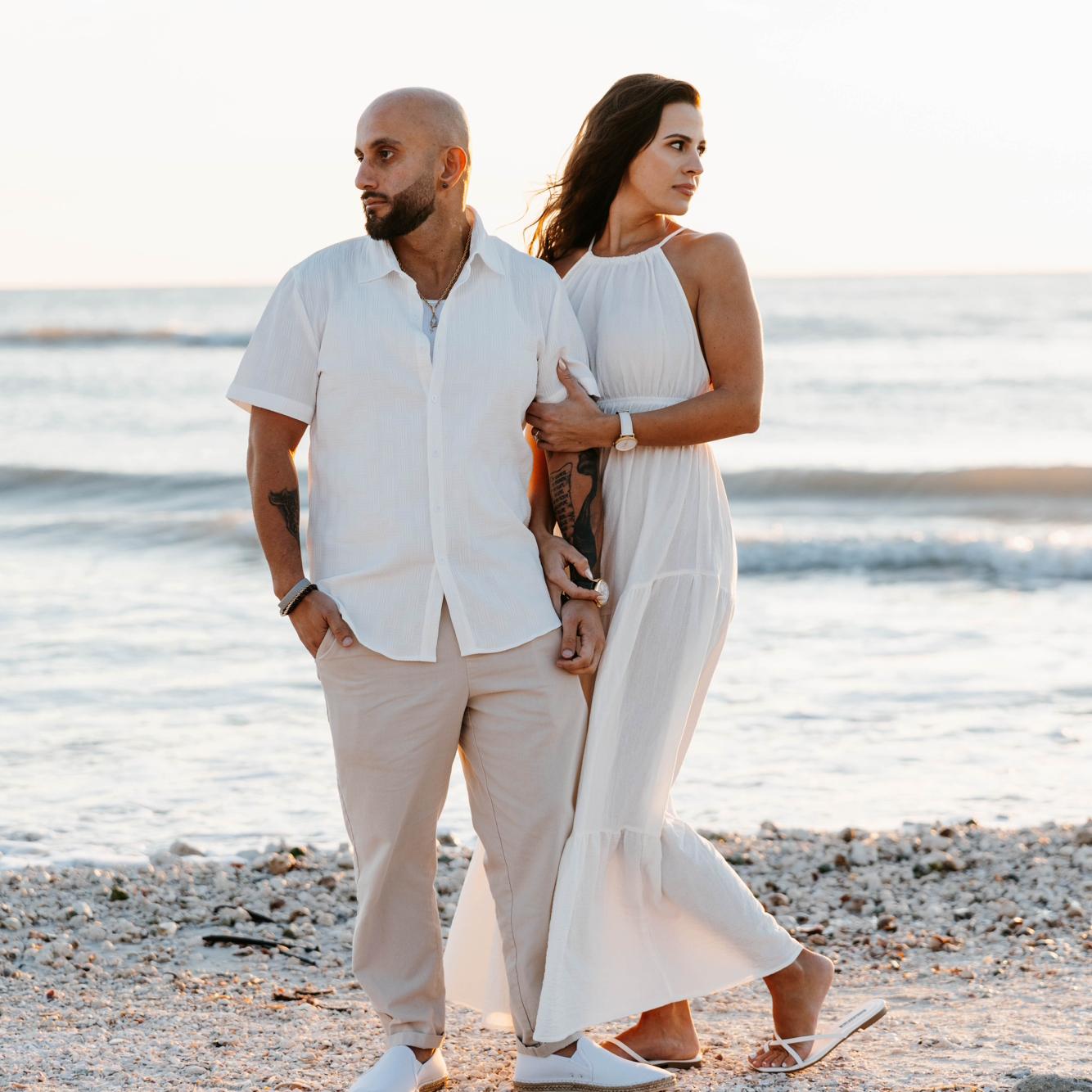 Fun Fact when we took our engagement pictures it was 50 degrees and windy.