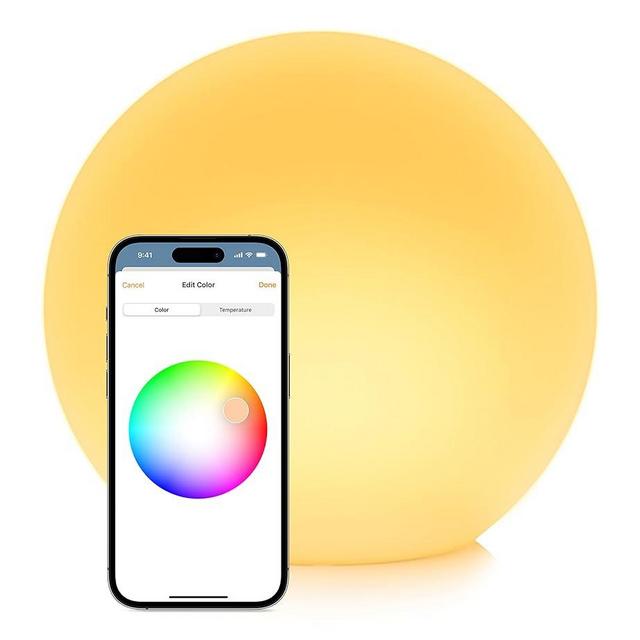 Eve Flare - Portable Smart LED Lamp with Apple HomeKit Technology, IP65 Water Resistance and Wireless Charging, Bluetooth & Thread
