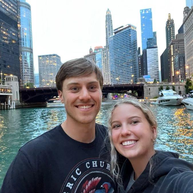 Logan's birthday spent together in downtown Chicago. (2023)