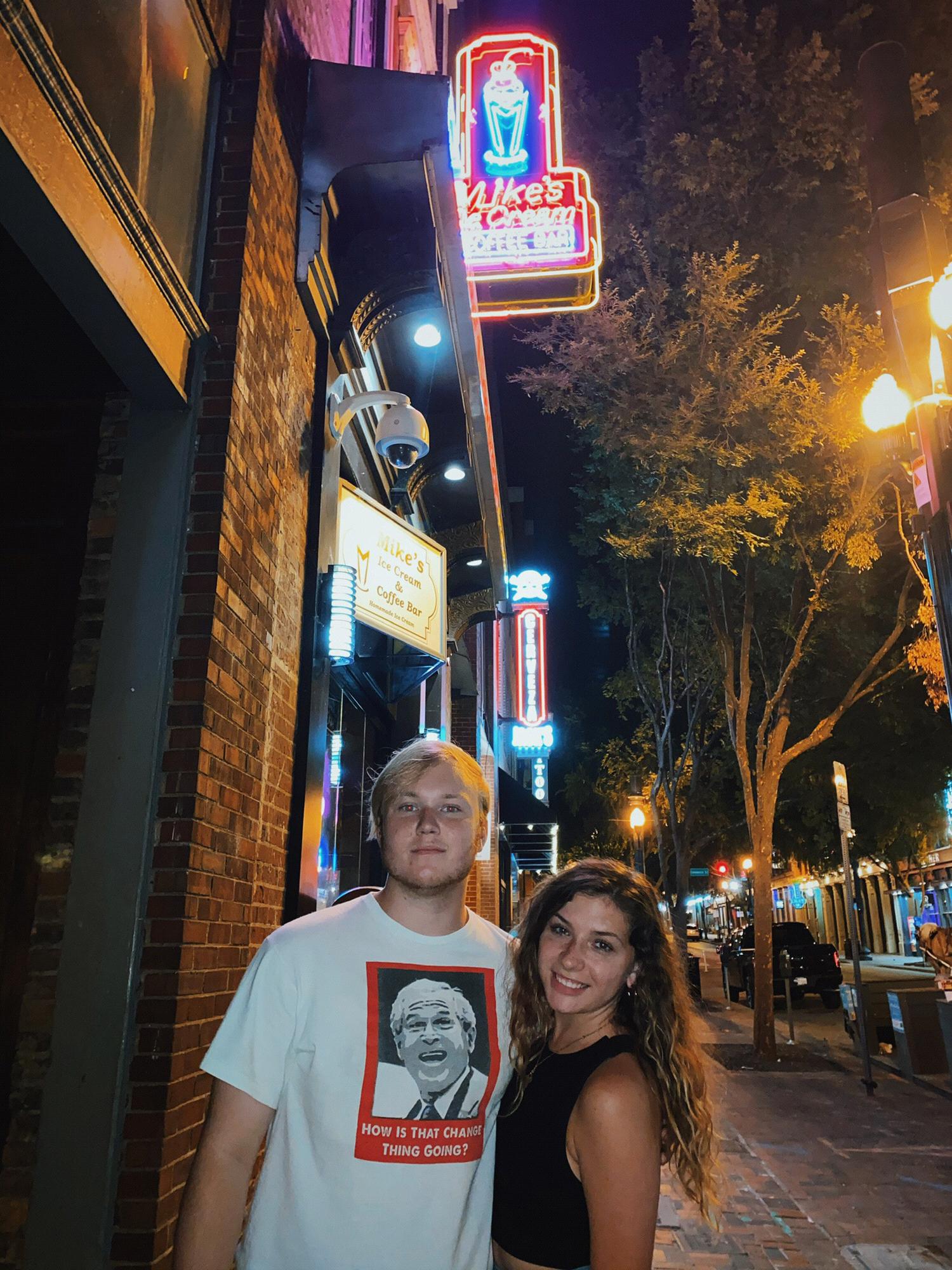 We went to Nashville, TN, and got a picture where his parents met!