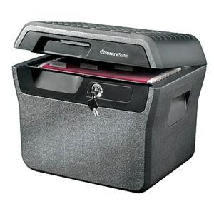Sentry Safe Waterproof Fire Resistant File Holder 44 Lb 0.66 Cu Ft Capacity Charcoal Gray - Office Depot