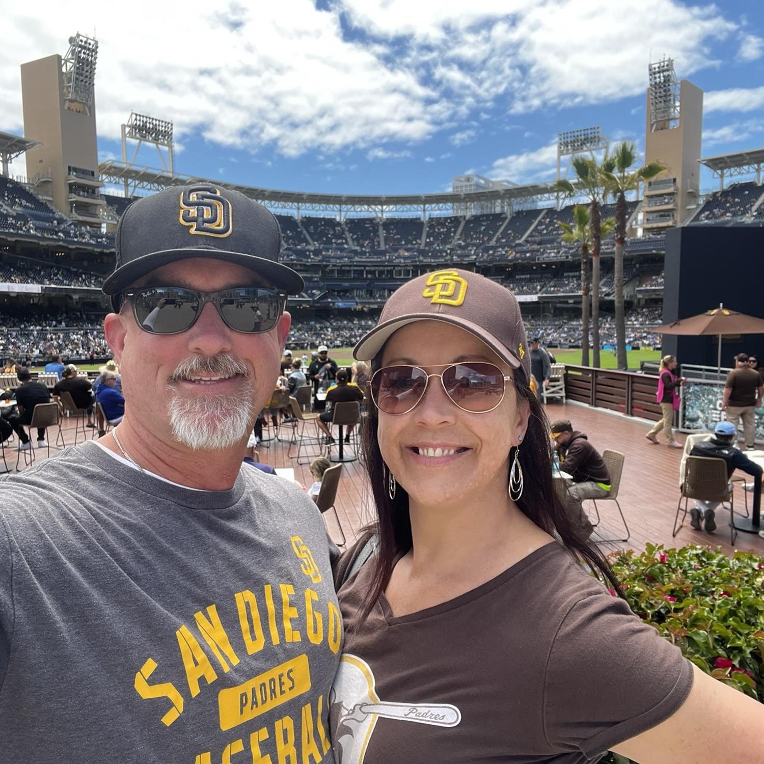Our favorite sport to watch together! Go Padres!