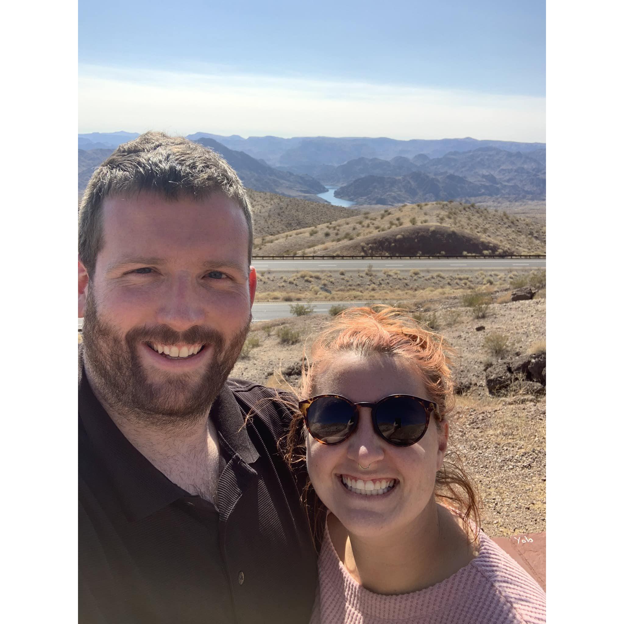 Our first big road trip (somewhere in Arizona)