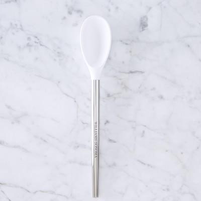 Williams Sonoma Stainless-Steel Silicone Spoon - White