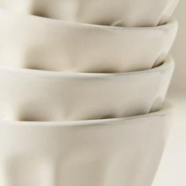 The Latte Stoneware Nut Bowls, Set of 4: Amelie Edition