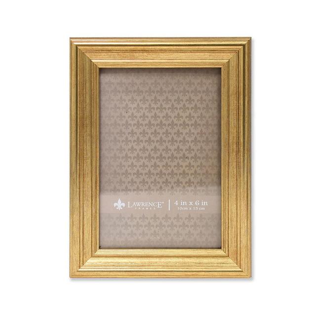 Lawrence Frames Sutter Burnished Gold Picture Frame - 4" x 6"