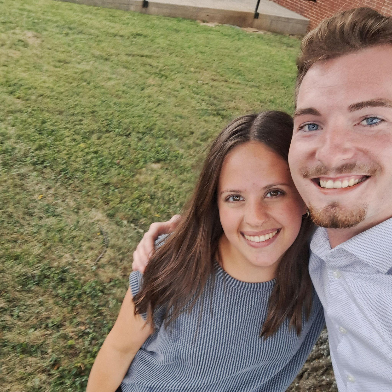 Three years later, we went on our first date to Rae Cole’s Coffee Shop. This was the moment we realized we’d need to sit down for most of our pictures.