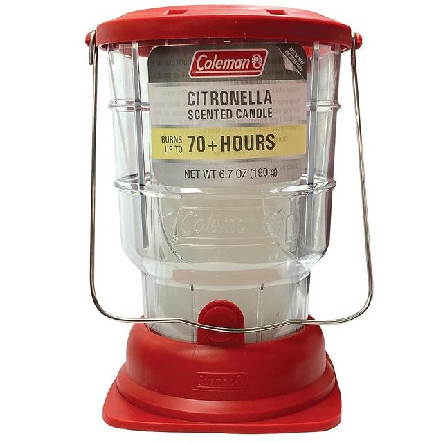 Coleman 70+ Hour Citronella Candle Outdoor Lantern - 6.7 oz, Red