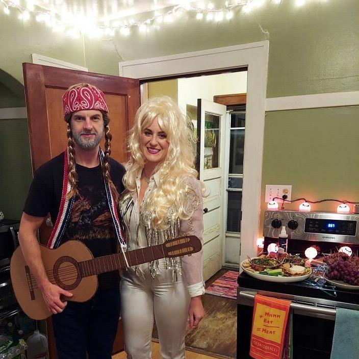 Willie and Dolly, Halloween 2020.