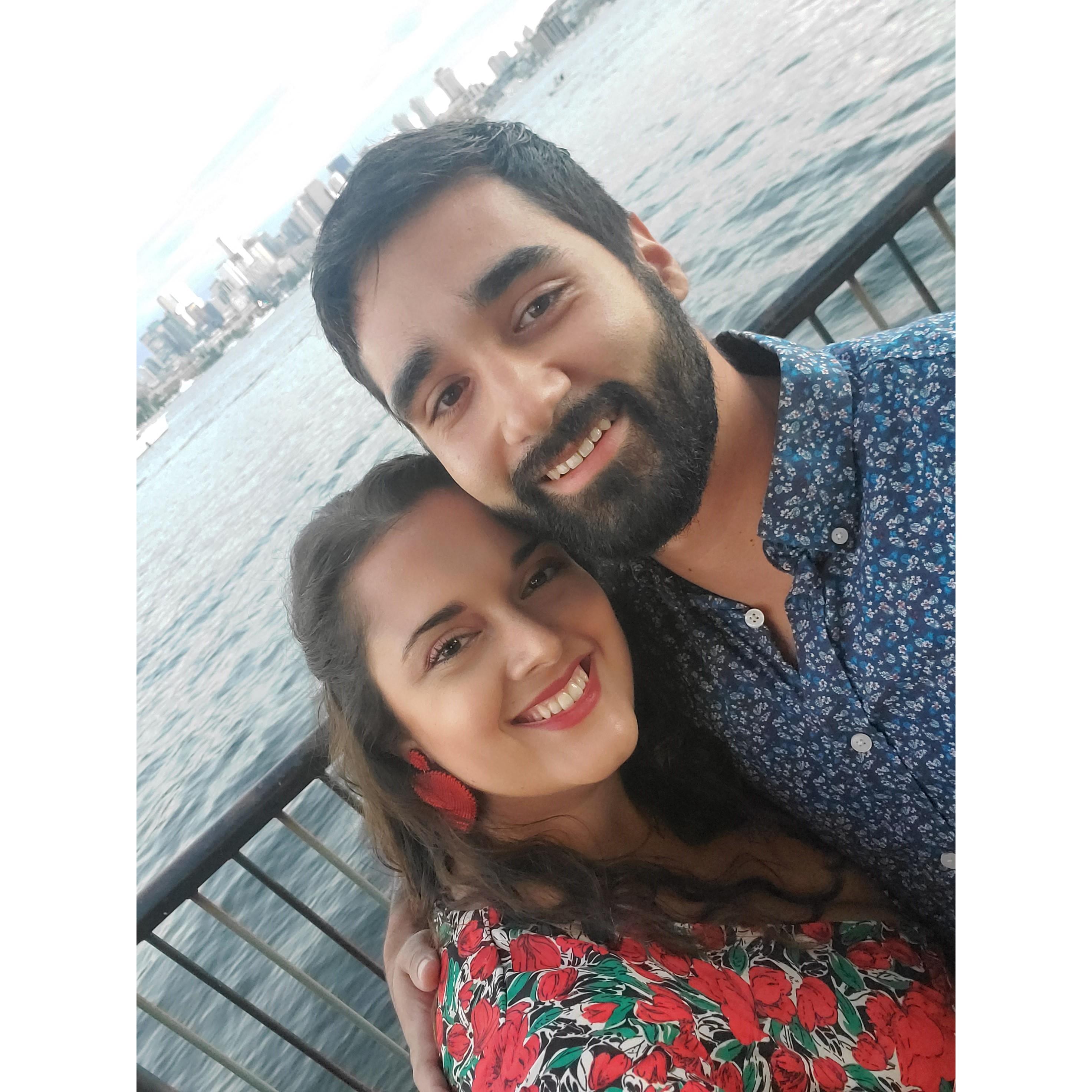 Right after she said yes!