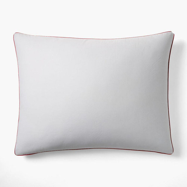 Emma Chamberlain Reversible Solid Stripe King Sham, Blue
