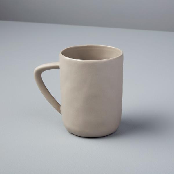 Tam Stoneware Mug Pearl, Set of 4