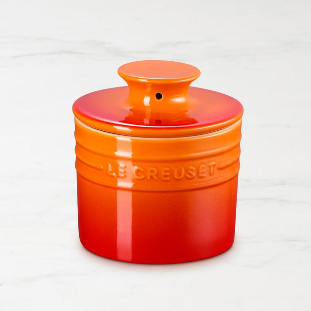 Le Creuset Stoneware Butter Crock, Flame