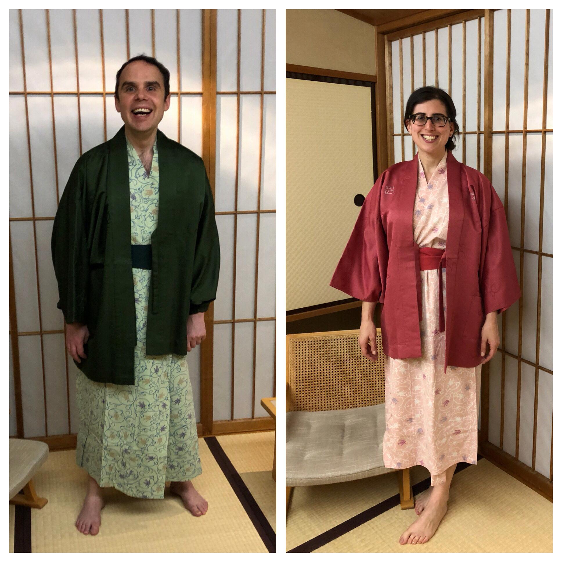 Kimonos at Akiu Onsen in Japan - Nov 2017