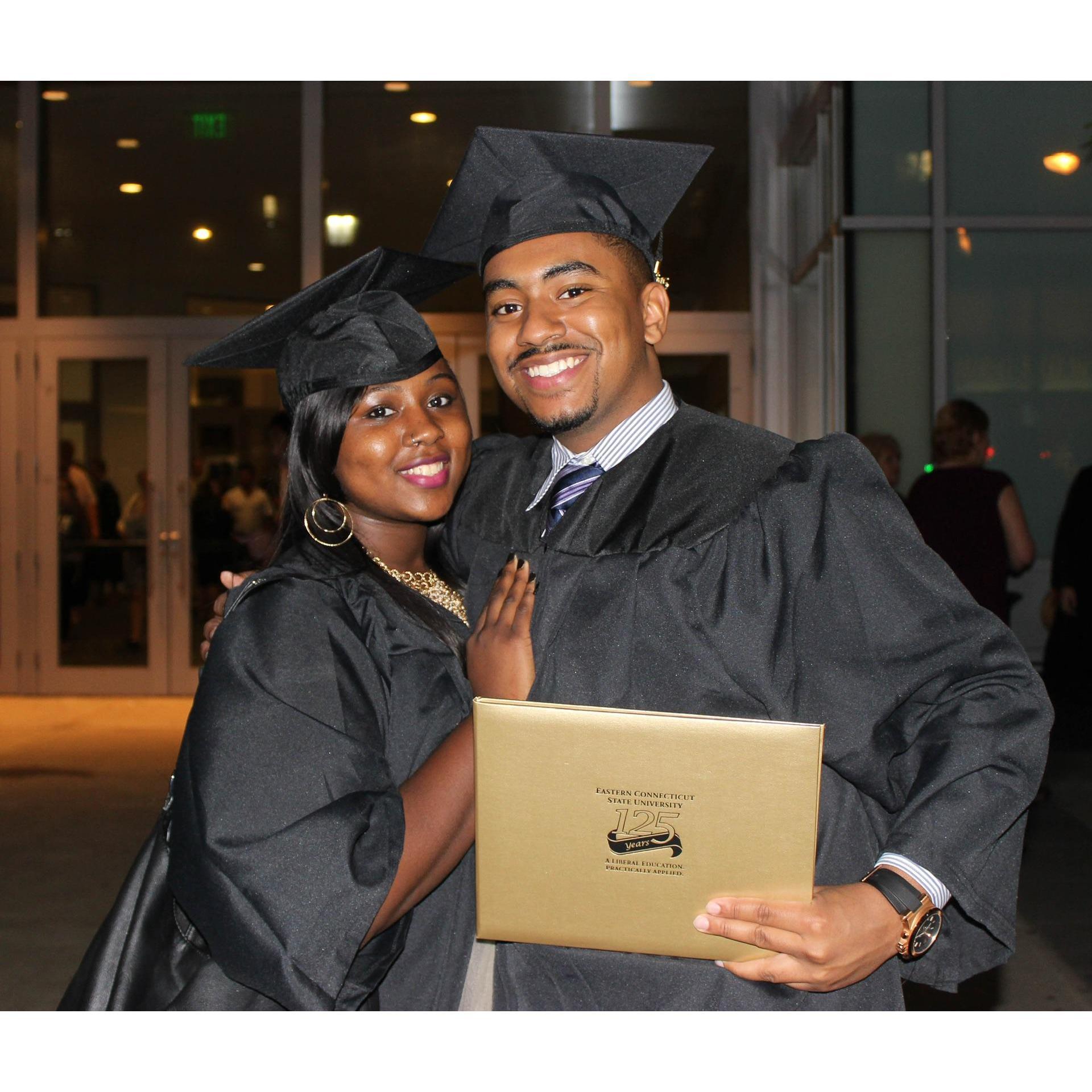 Graduating Eastern Connecticut State University  together ❤️
