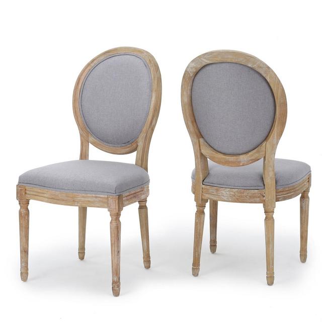Set of 2 Phinnaeus Dining Chair Gray - Christopher Knight Home