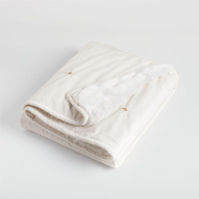 Weynn Faux Fur Reversible Cream Blanket