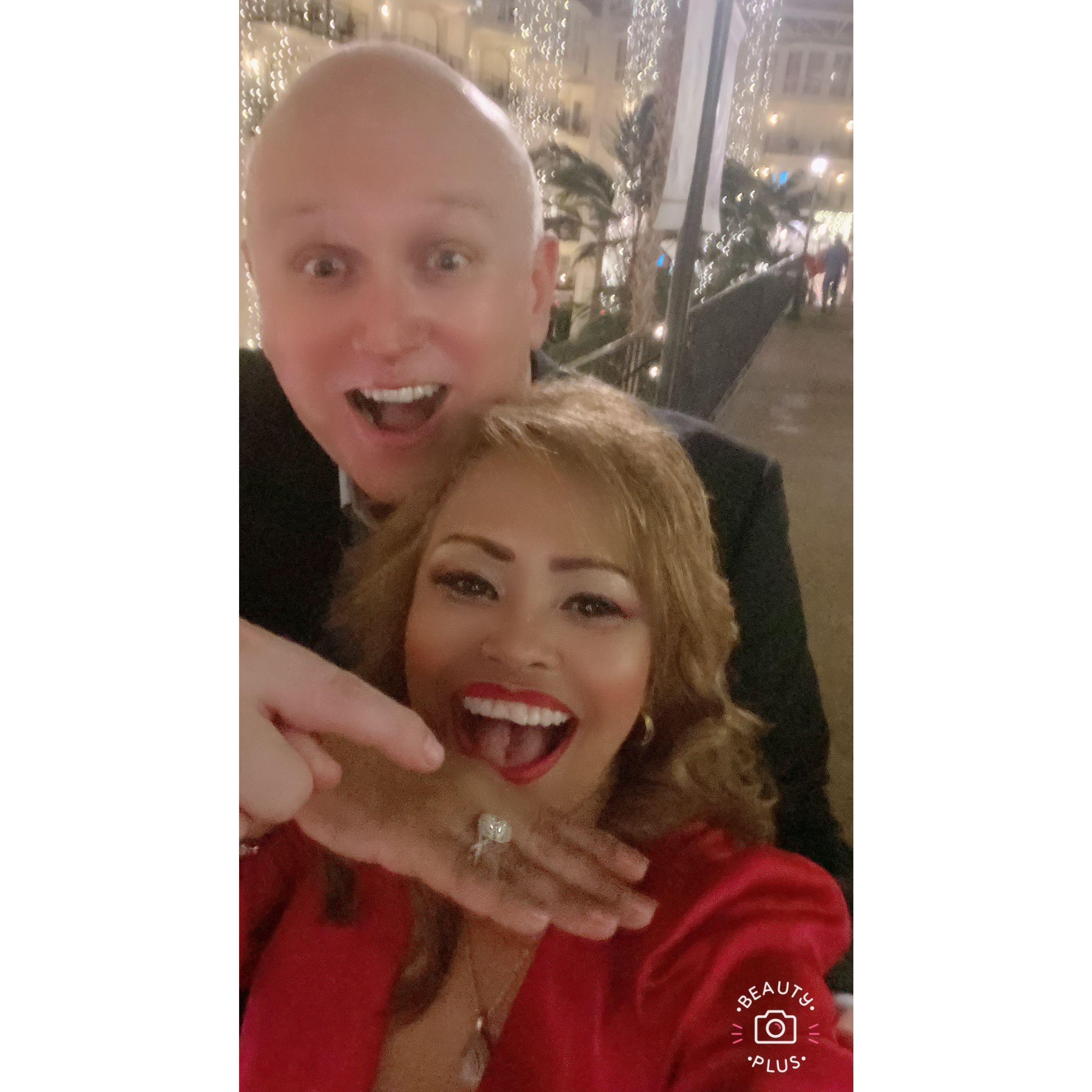 Dinner right after the proposal.