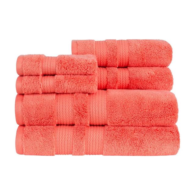 6pc Bel Aire Towel Set Melon Red - Caro Home