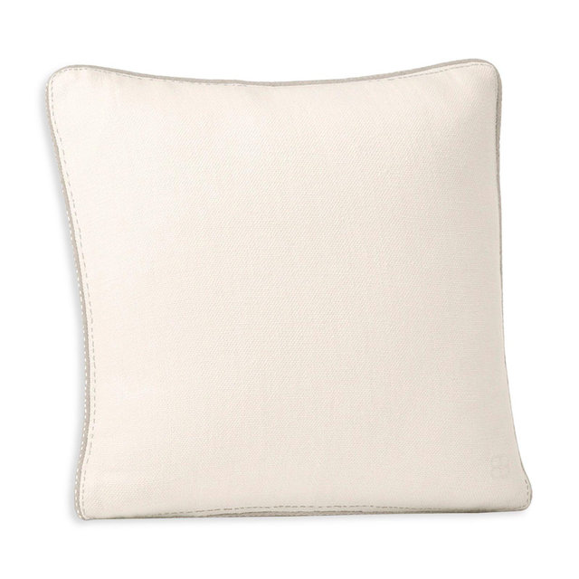 Boll & Branch Threadmark Decorative Pillow Cover & Insert, 22" x 22"