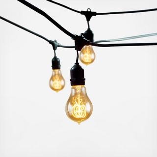 Outdoor String Light with Vintage Edison Bulbs