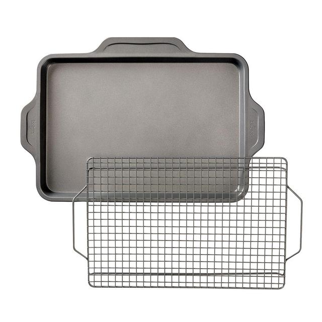 All-Clad Pro-Release Bakeware Half Sheet Pan with Cooling & Baking Rack