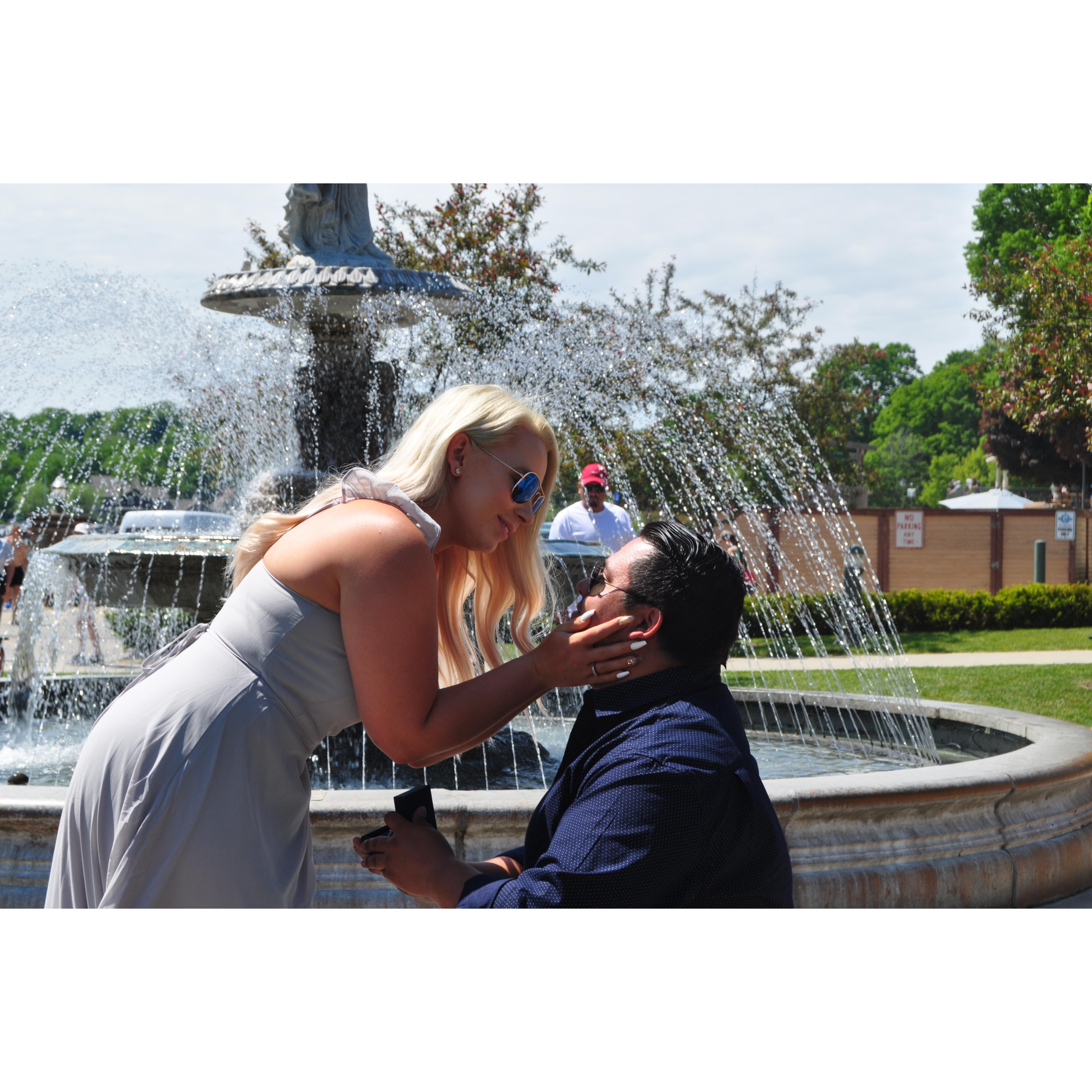 The one where she said “YES” ♥️