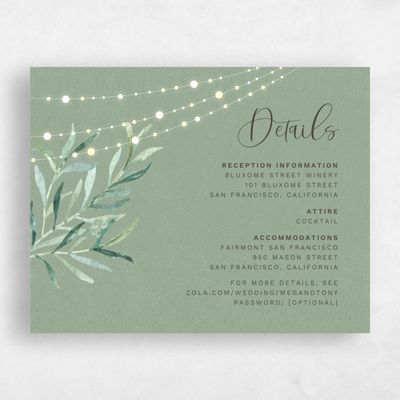 Green Wedding Enclosure - Saranac