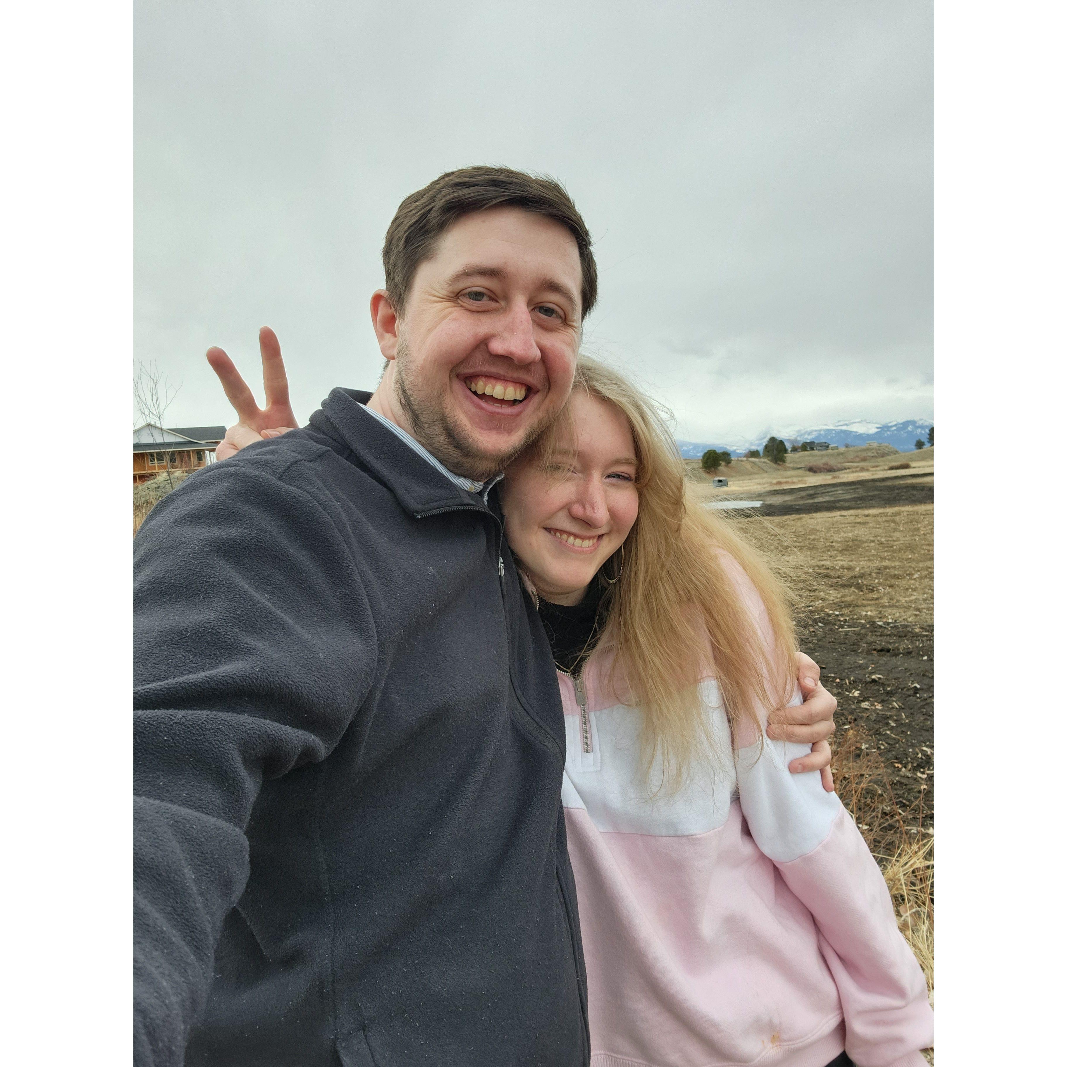 Our first photo together