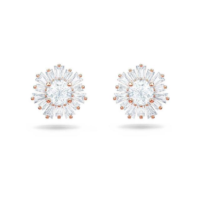 SWAROVSKI Sunshine Necklaces and Earrings Jewelry Collection, Clear Crystals, Pink Crystals, Rose Gold-Tone Finish