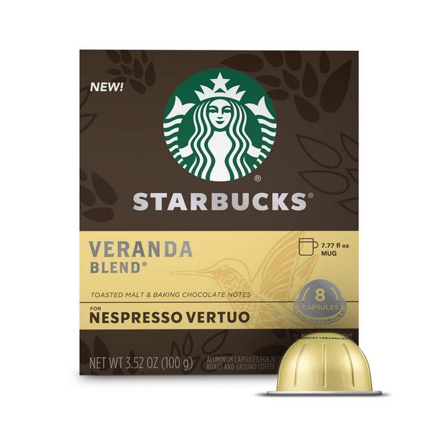 Starbucks for Nespresso Vertuo Veranda Blend Light Roast Coffee - 3.52oz/8ct