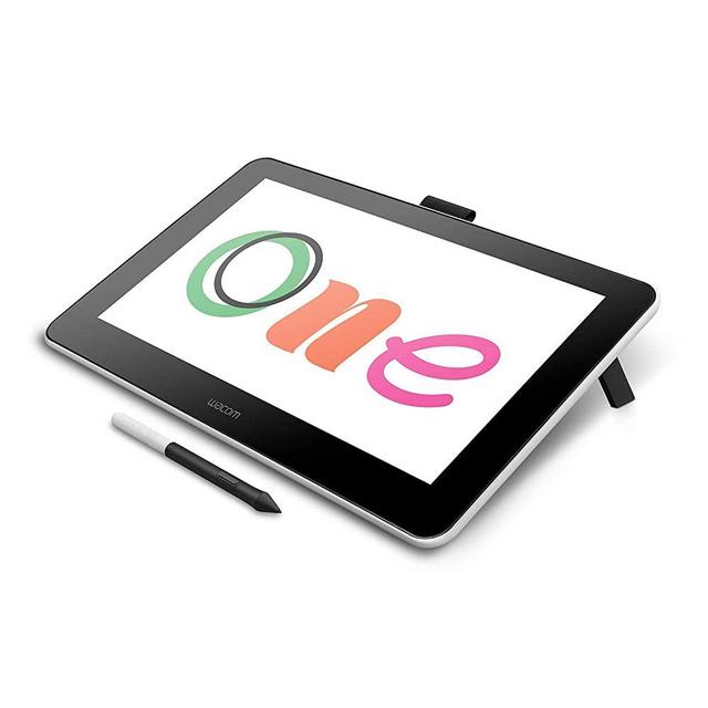 Wacom One Drawing Tablet with Screen, 13.3 inch Pen Display for Beginners and Digital Mark-up: Mac, PC, Chromebook & Android (DTC133W0A)