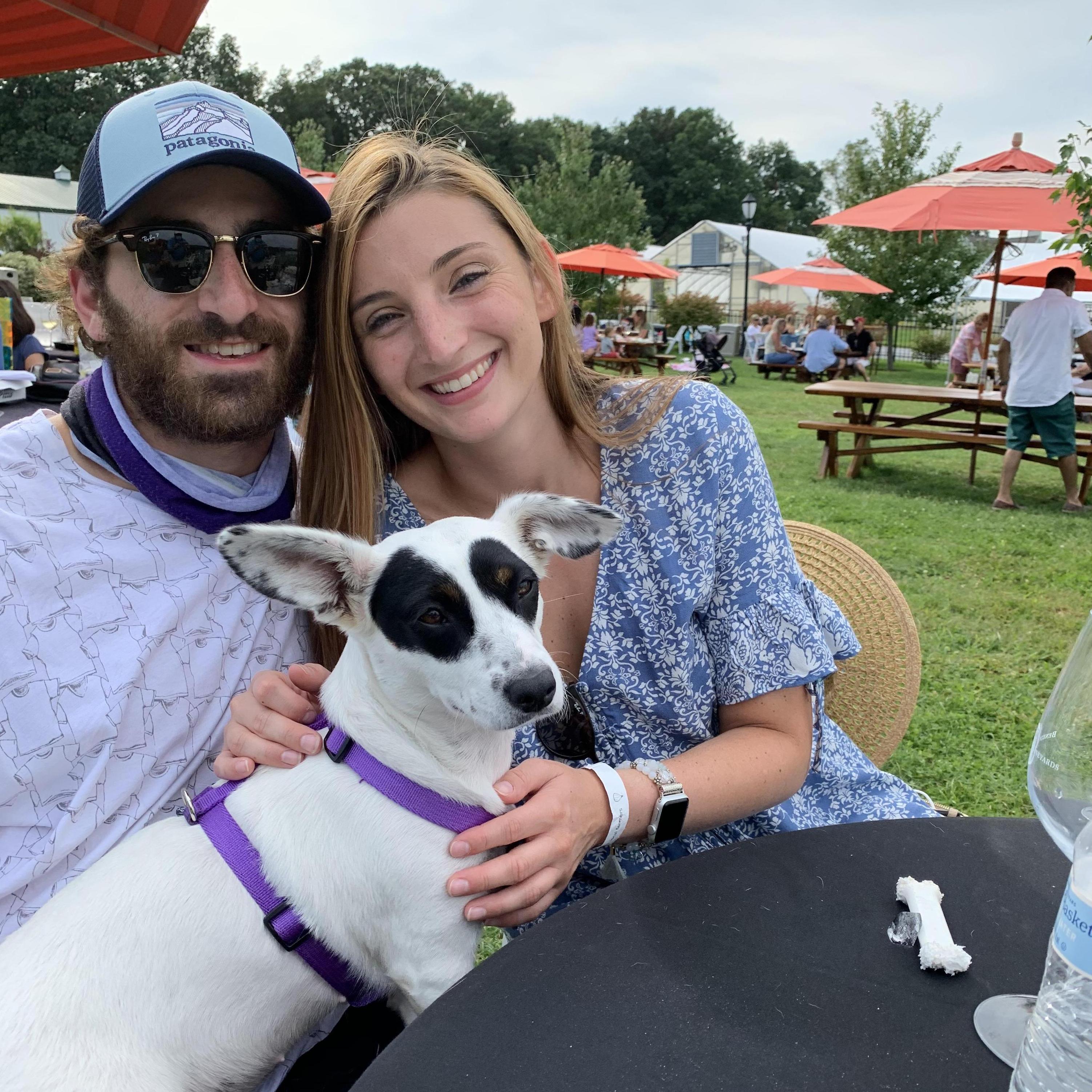 Another winery - this time with Miss Piper. @ Beneduce Vineyards in Pittstown, NJ