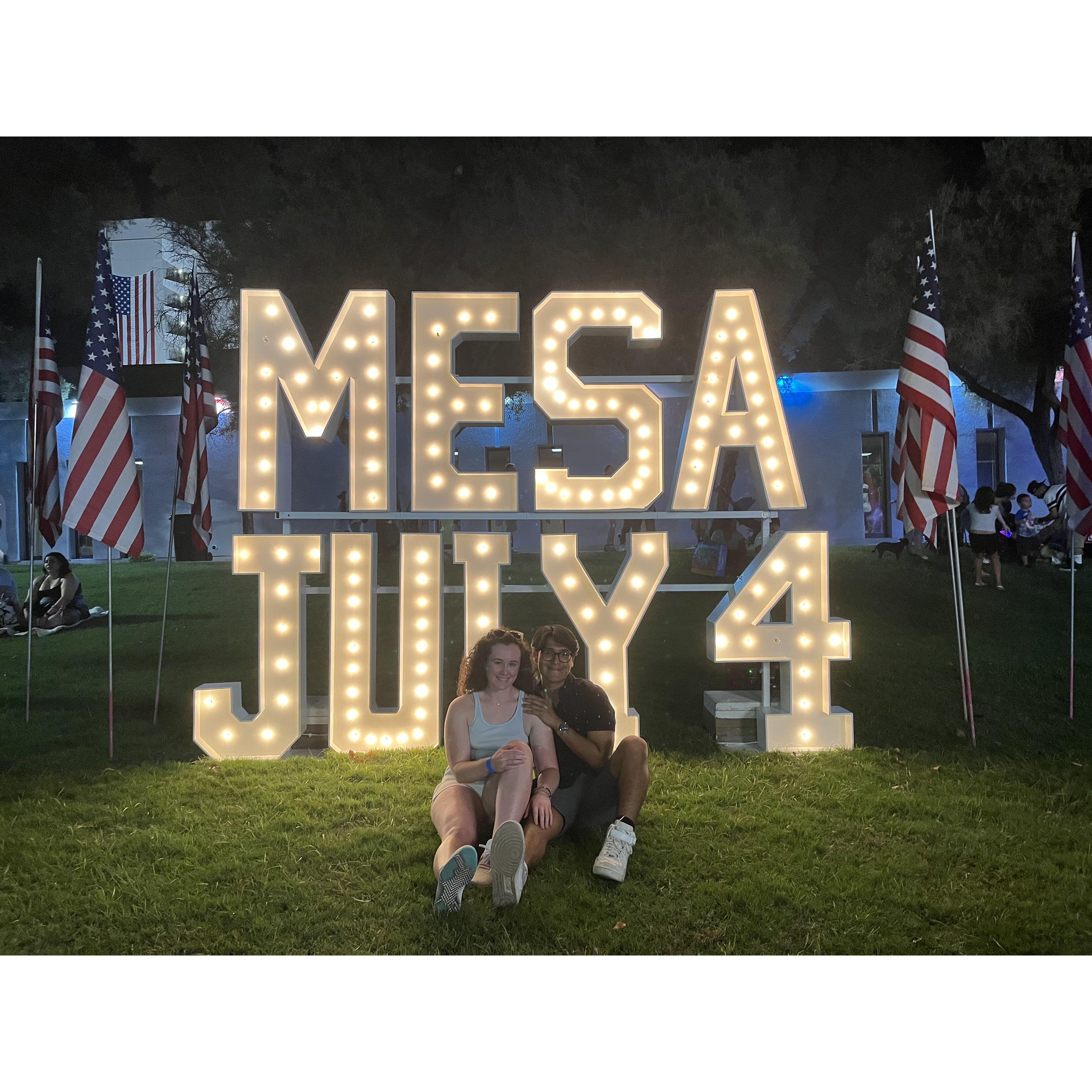 Fourth of July festival in Mesa, AZ, July 2022
