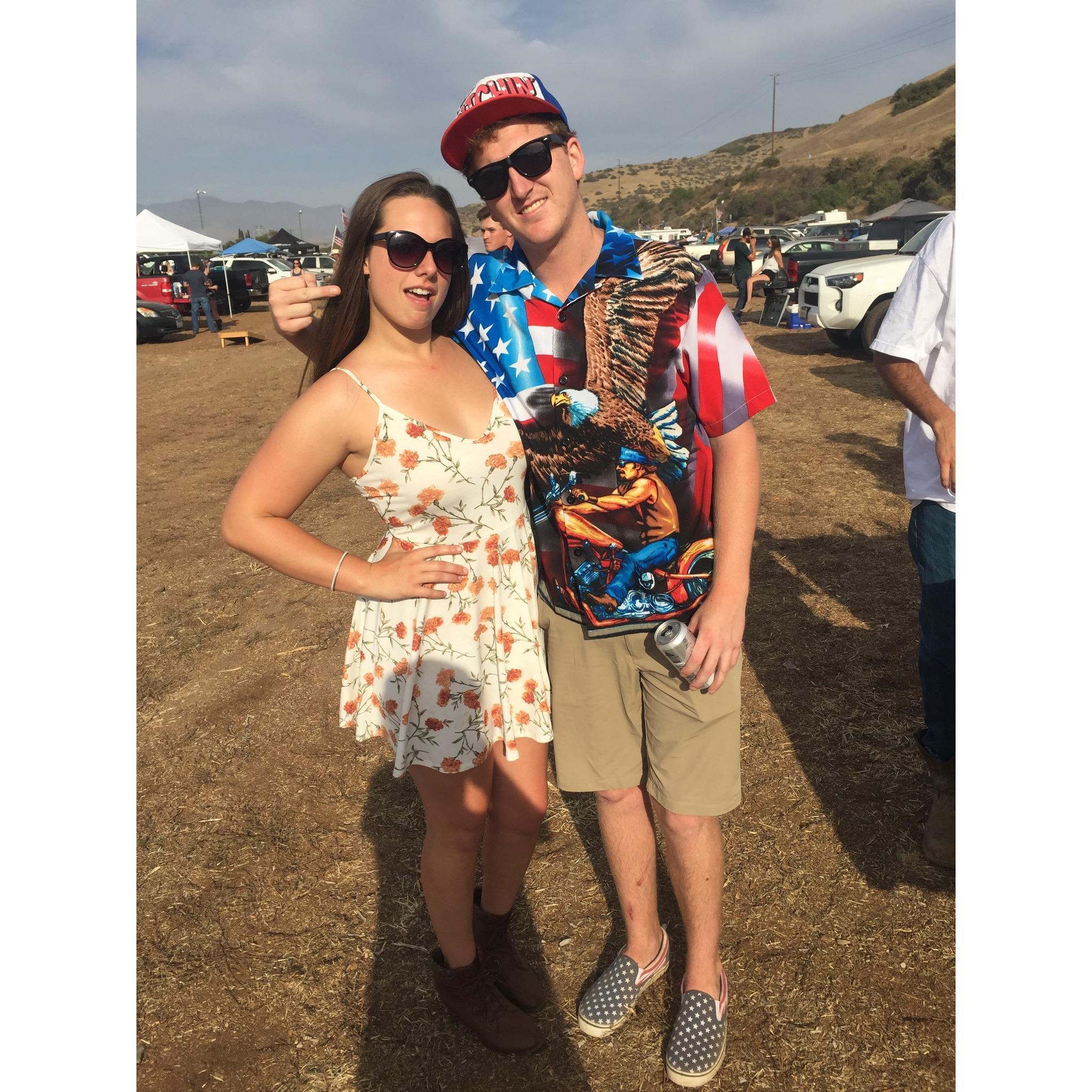 One of many country concerts we attended