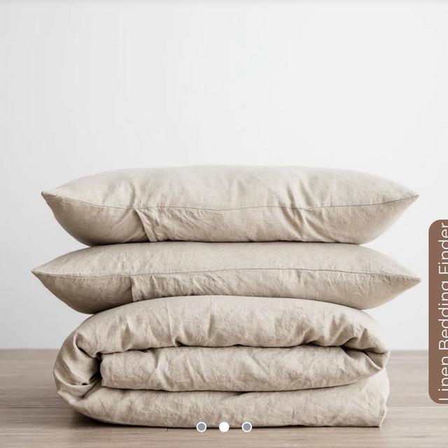 Linen Duvet Cover Set - Natural (King)